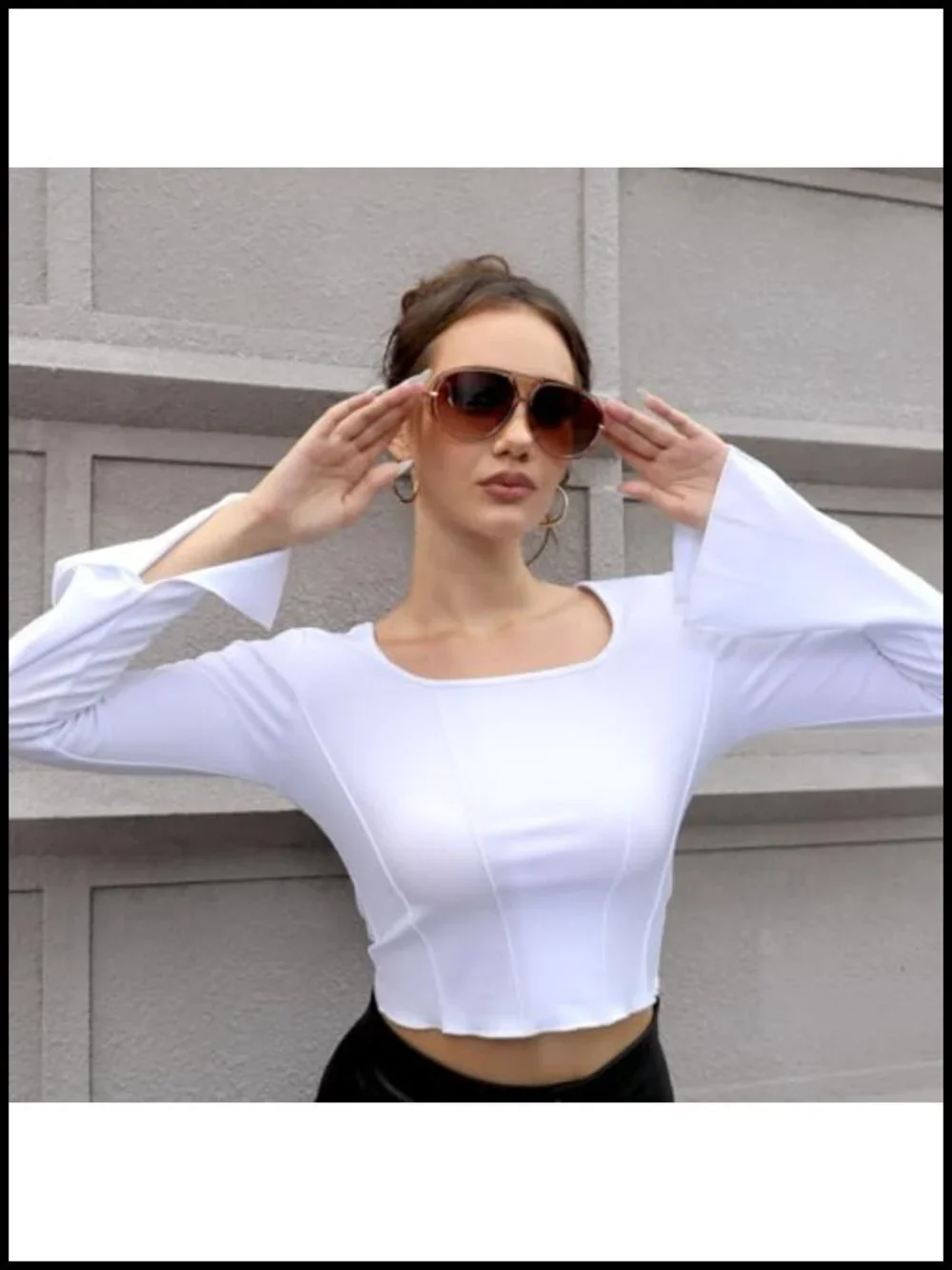 Oversized Retro Aviator Sunglasses Polarized UV Protection